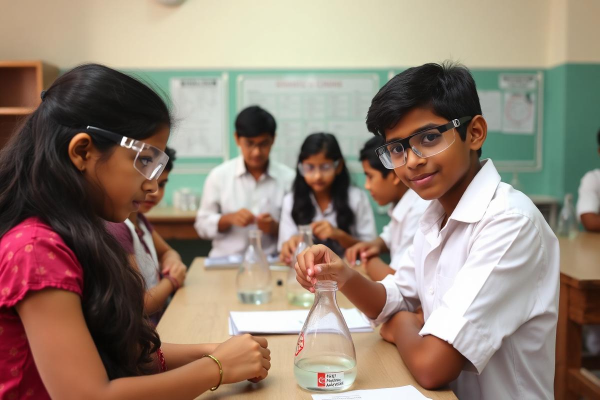Science laboratory session